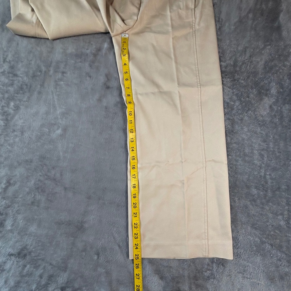 Ann Taylor Womens Beige Wide Leg Trousers High Rise Work Pants Khaki Tan - Picture 3 of 12